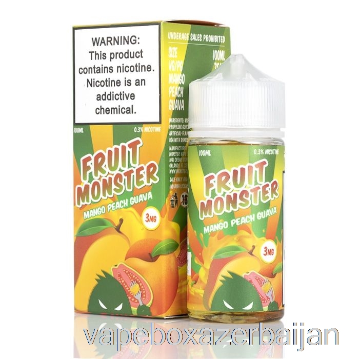 E-Juice Vape Mango Peach Guava - Fruit Monster - 100mL 6mg